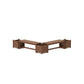 POLYWOOD 48" Nautical L- Shaped Planter Bench Corner Set — Teak