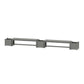 POLYWOOD 60" Country Living Straight Double Planter Bench Set — Slate Grey