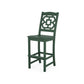 POLYWOOD Chinoiserie Bar Side Chair — Green