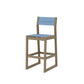 POLYWOOD EDGE Sling Bar Side Chair — Vintage Sahara / Poolside Sling