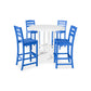 POLYWOOD La Casa Café 5-Piece Side Chair Bar Dining Set FREE SHIPPING