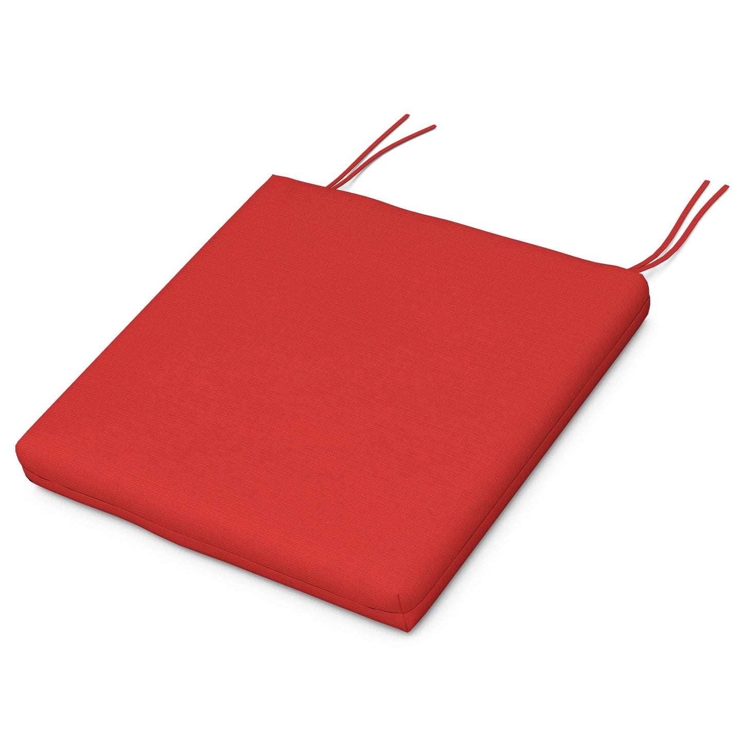 POLYWOOD Acadia Dining Side Seat Pad — Crimson Linen