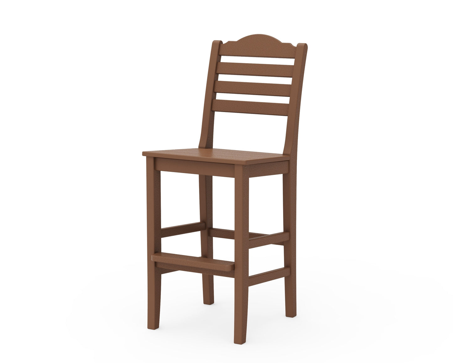 POLYWOOD Savannah Bar Side Chair — Teak