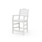 POLYWOOD Savannah Counter Arm Chair — White