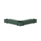 POLYWOOD 60" Vineyard L- Shaped Planter Storage Bench Corner Set — Green