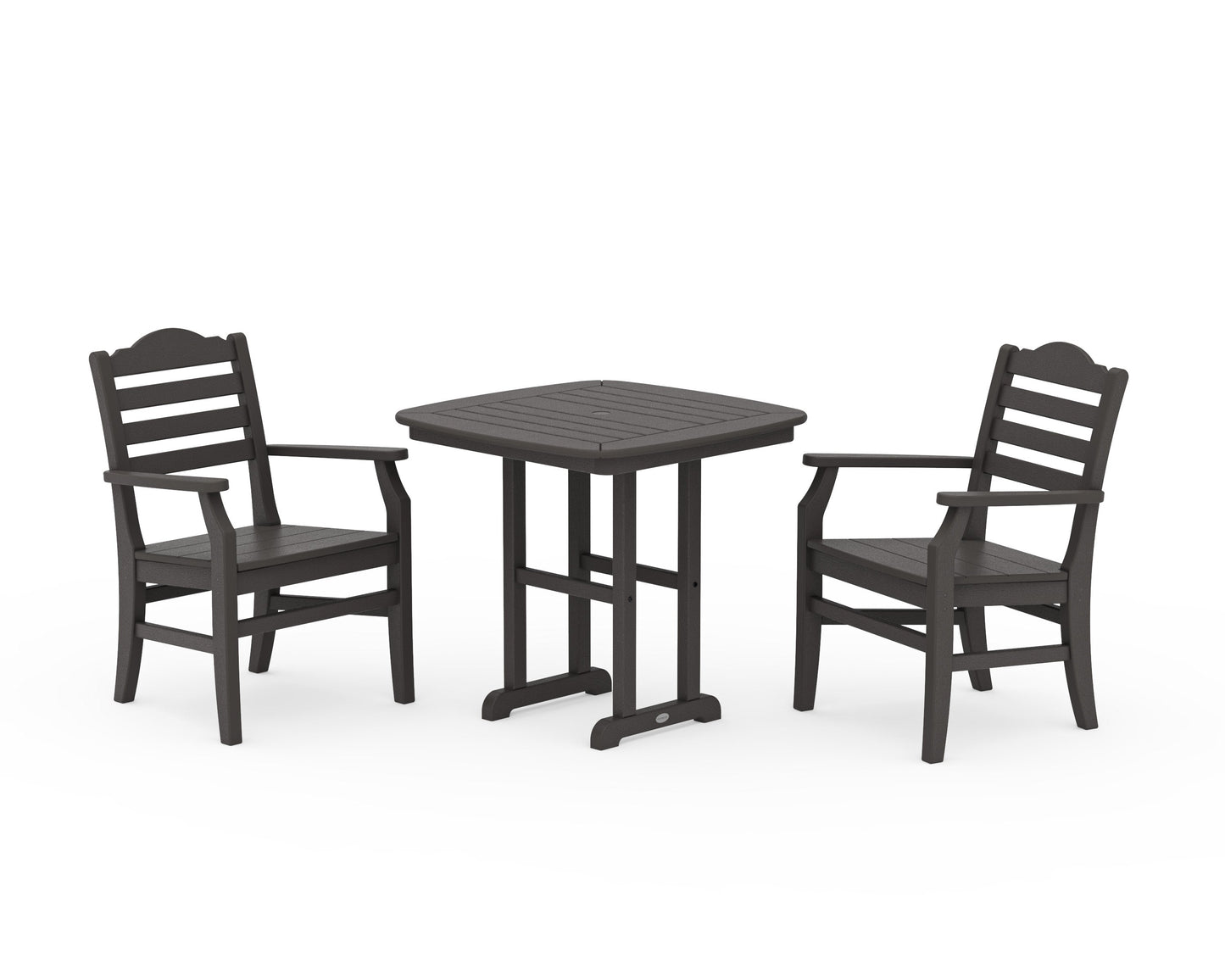 POLYWOOD Savannah 3-Piece Dining Set — Vintage Coffee