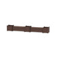 POLYWOOD 48" Country Living Straight Double Planter Storage Bench Set- Large — Mahogany