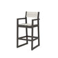 POLYWOOD EDGE Sling Bar Arm Chair — Vintage Coffee / Parchment Sling