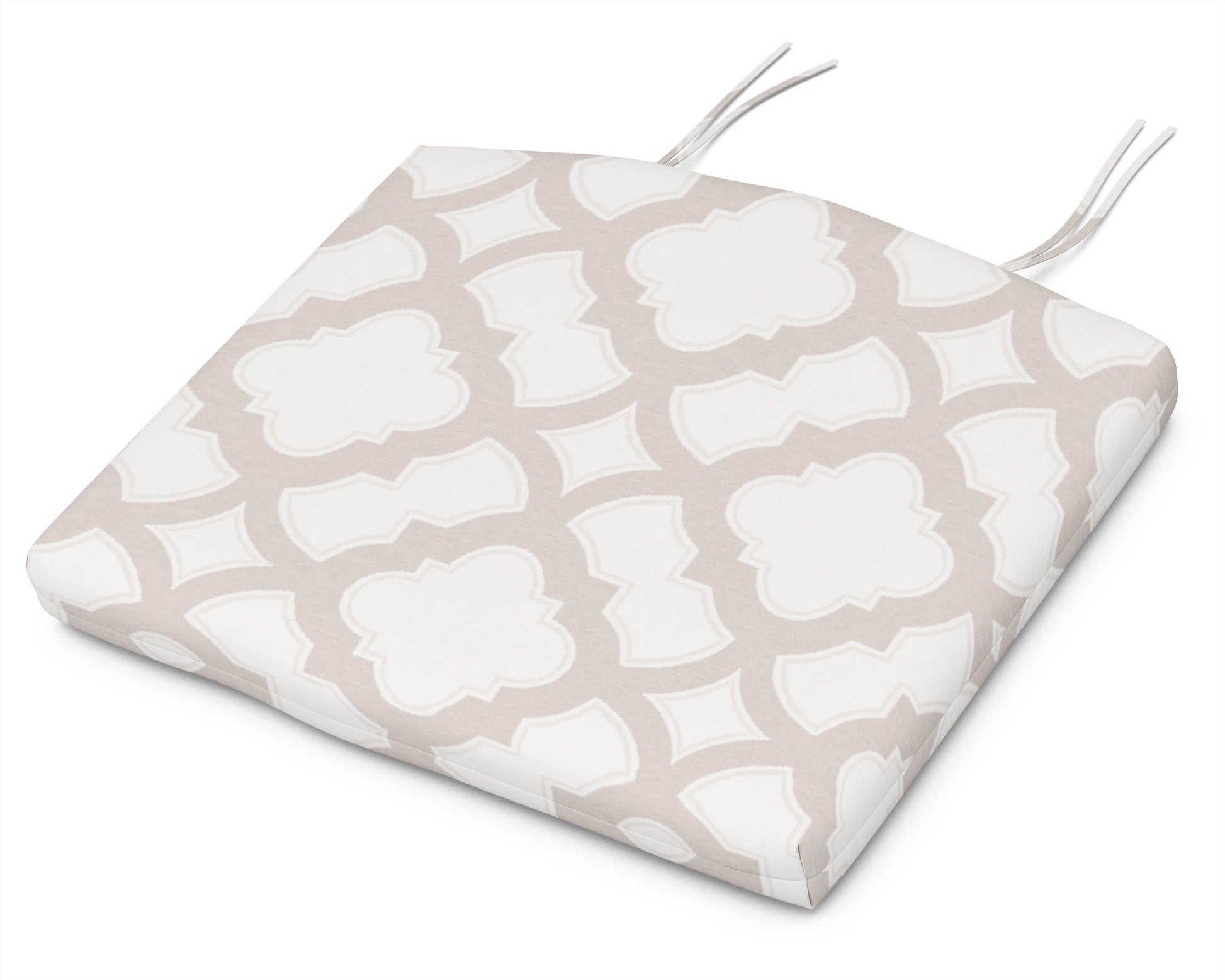 POLYWOOD Adirondack Seat Cushion - 20"W x 18.5"D x 2.5"H — Trellis Dune Burlap