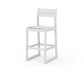 POLYWOOD EDGE Sling Bar Side Chair — Vintage White / White Sling