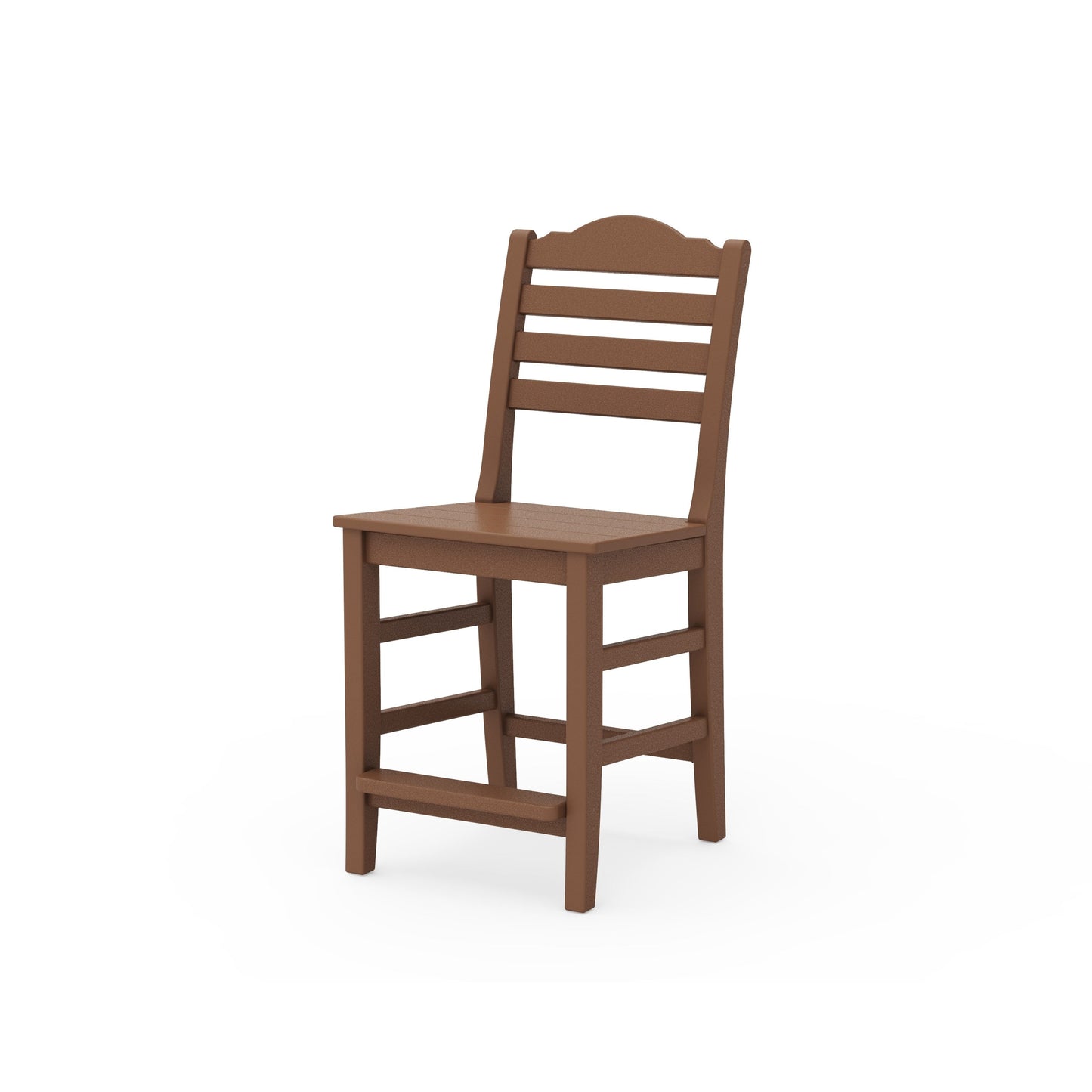 POLYWOOD Savannah Counter Side Chair — Teak