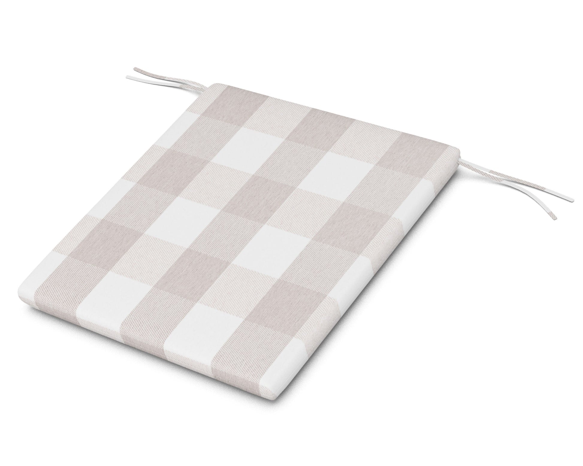 POLYWOOD AL100 Seat Pad — Buffalo Plaid Dune Burlap