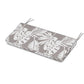 POLYWOOD Chinoiserie Bench Seat Cushion — Leaf Grey Mist