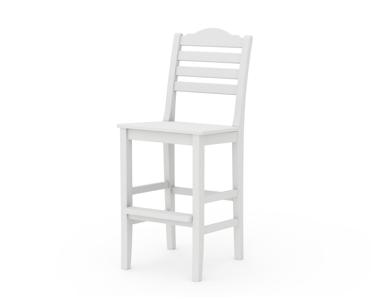 POLYWOOD Savannah Bar Side Chair — White