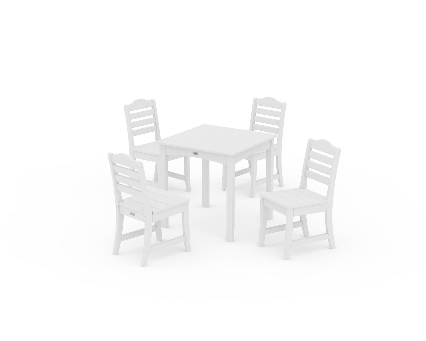 POLYWOOD Savannah Kids 5-Piece Dining Set — White
