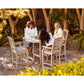 POLYWOOD Chinoiserie 5-Piece Round Farmhouse Bar Set