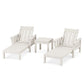 POLYWOOD Acadia 3-Piece Chaise Set — Sand