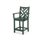 POLYWOOD Chippendale Counter Arm Chair — Green