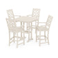 POLYWOOD Chinoiserie 5-Piece Bar Set with Trestle Legs — Sand
