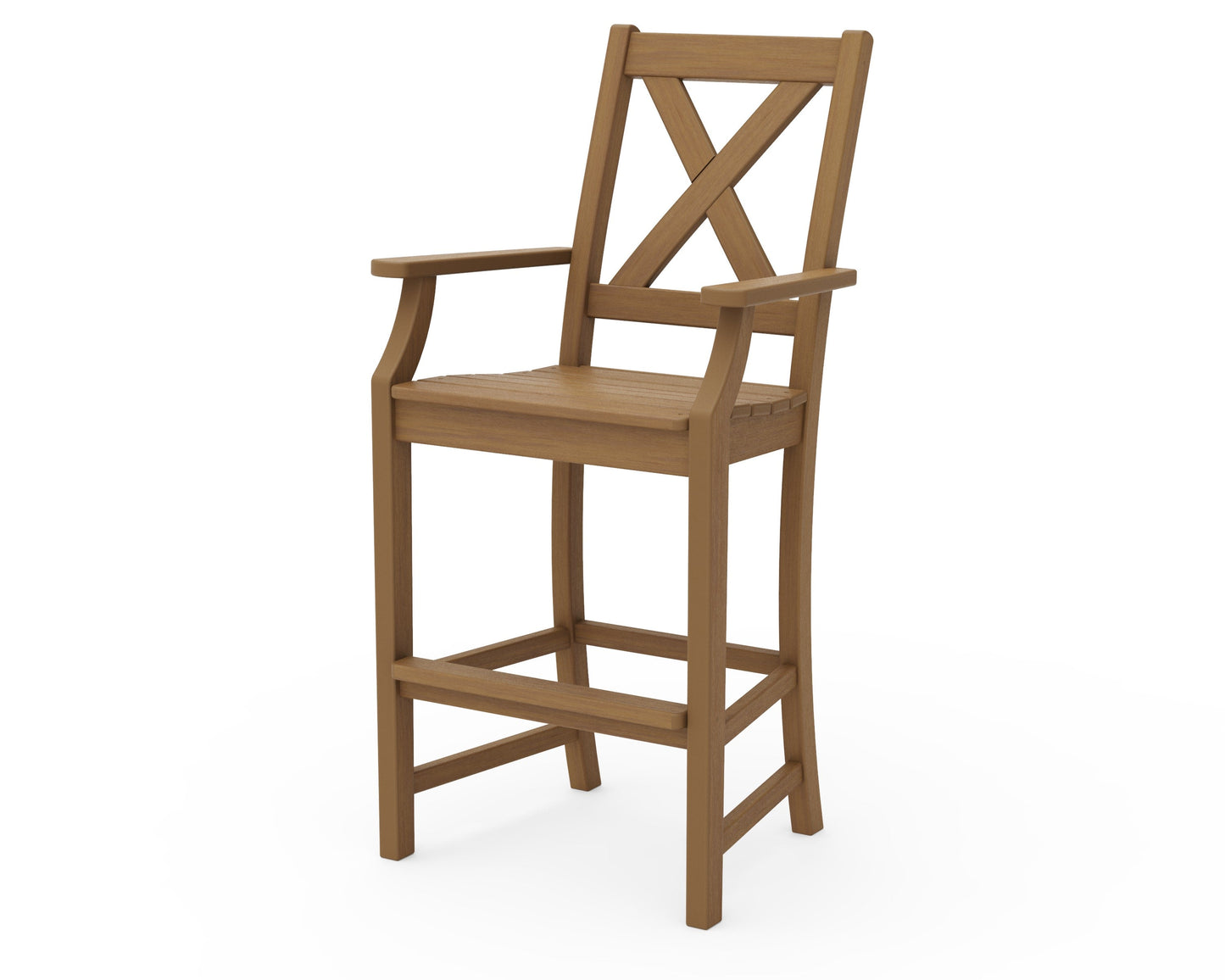 POLYWOOD Braxton Bar Arm Chair — Natural