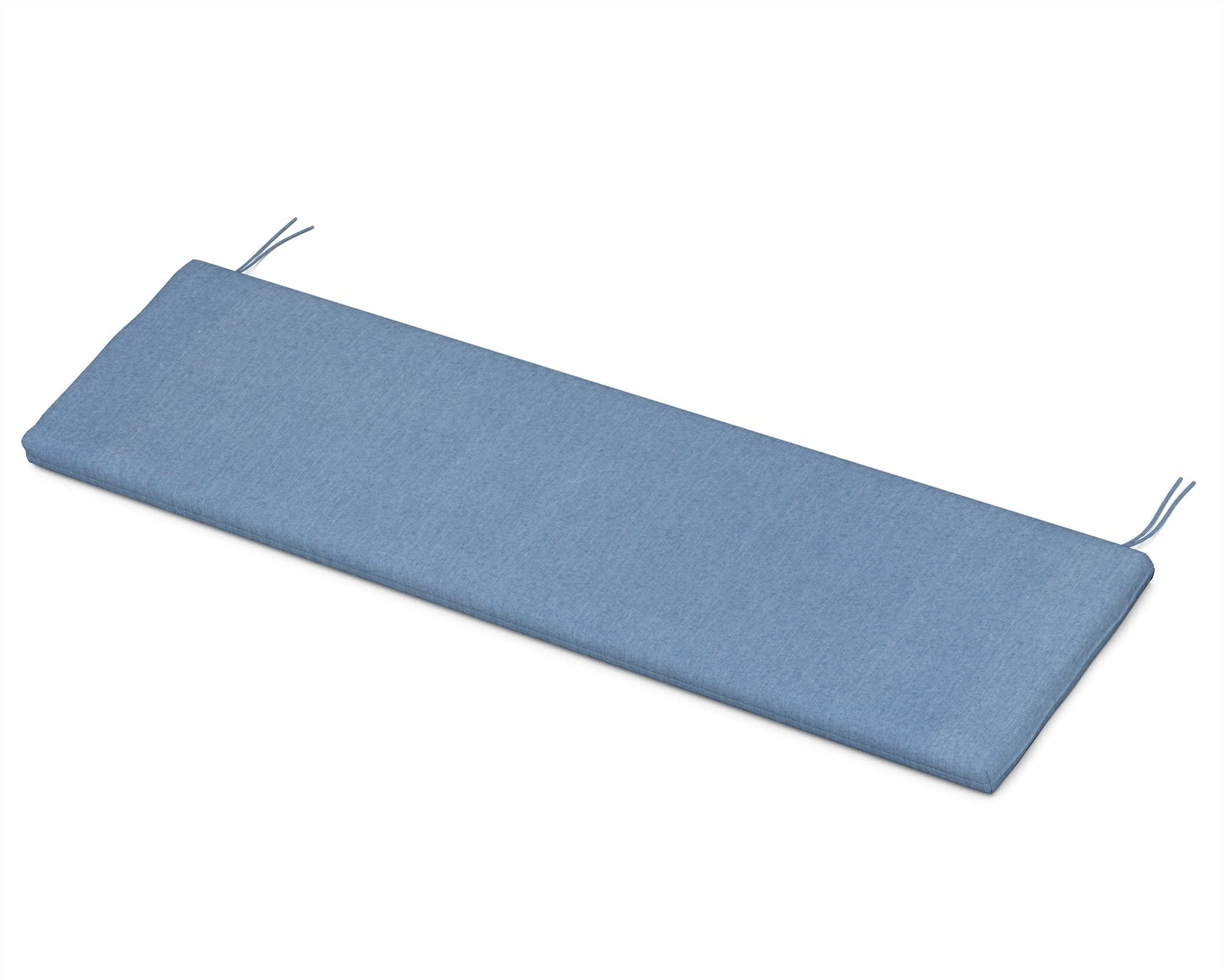 POLYWOOD Bench Seat Cushion - 18.5"D x 55.5"W x 2.5"H — Sky Blue