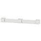 POLYWOOD 72" Country Living Straight Double Planter Storage Bench Set- Large — White