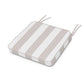POLYWOOD Chinoiserie Arm Chair Seat Cushion — Cabana Stripe Dune Burlap