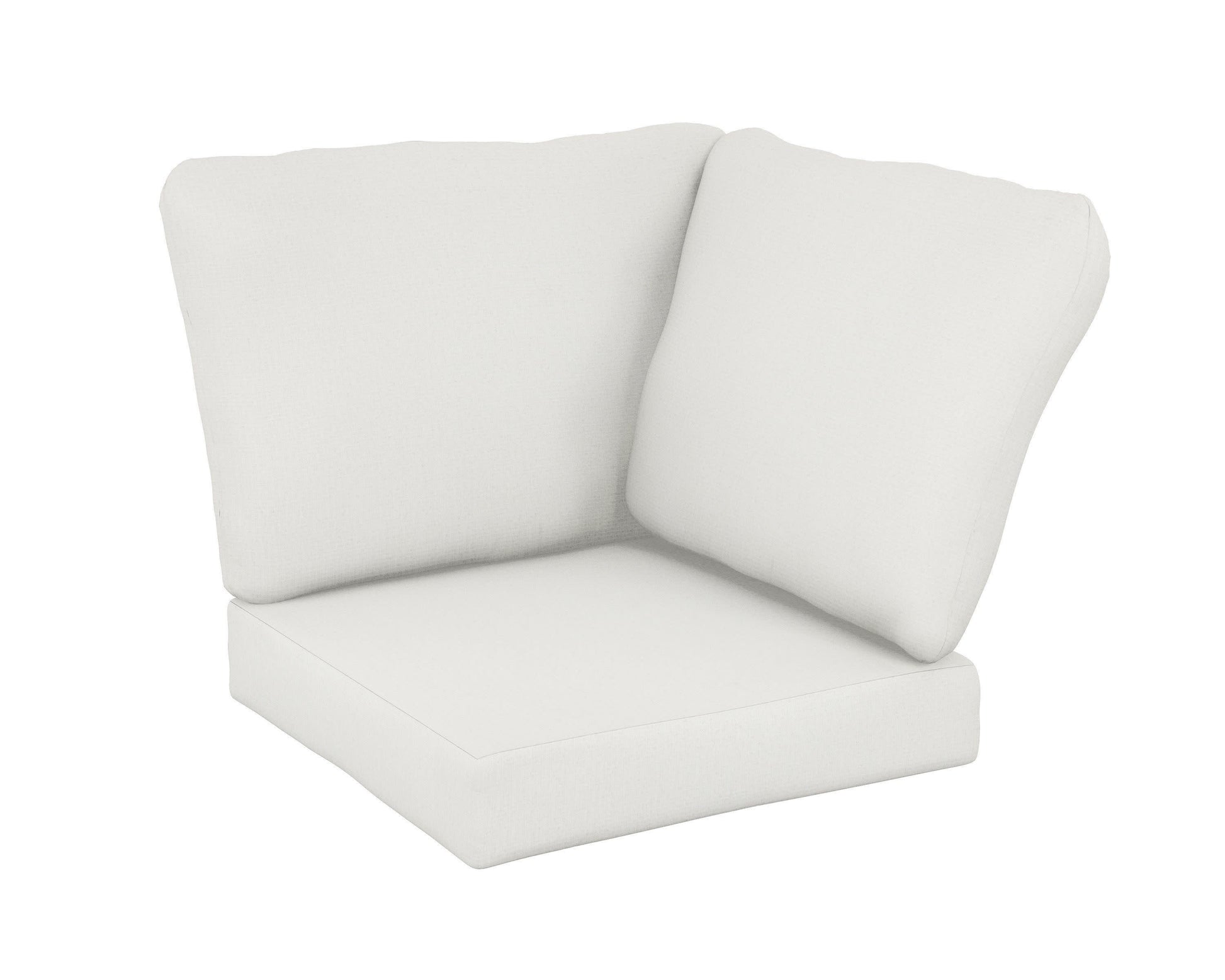 POLYWOOD Baffle Modular Corner Cushion — Natural Linen