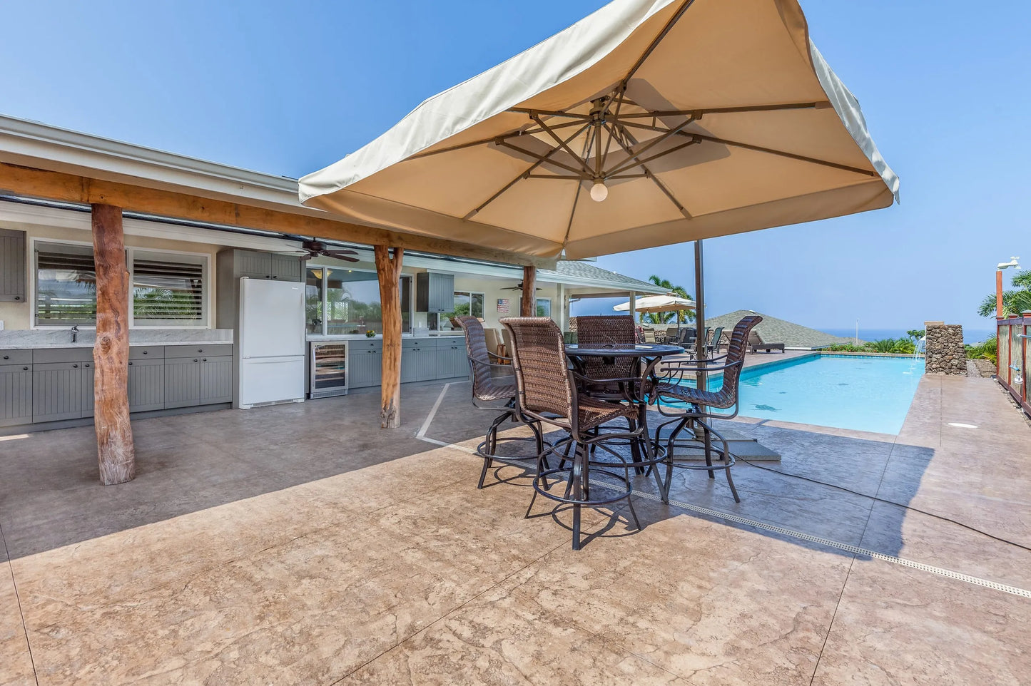 OPEN AIR OUTDOOR KITCHENS - STRAIGHT RUN (2 PREP AREAS WITH DRAWERS)