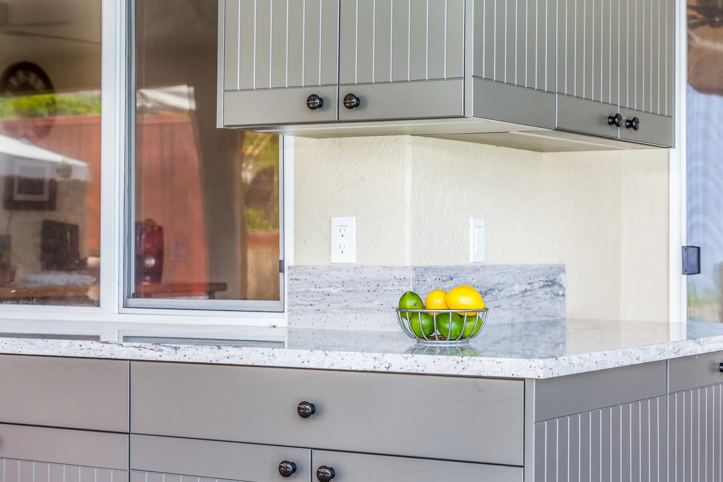 OPEN AIR OUTDOOR KITCHENS - STRAIGHT RUN (2 PREP AREAS WITH DRAWERS)