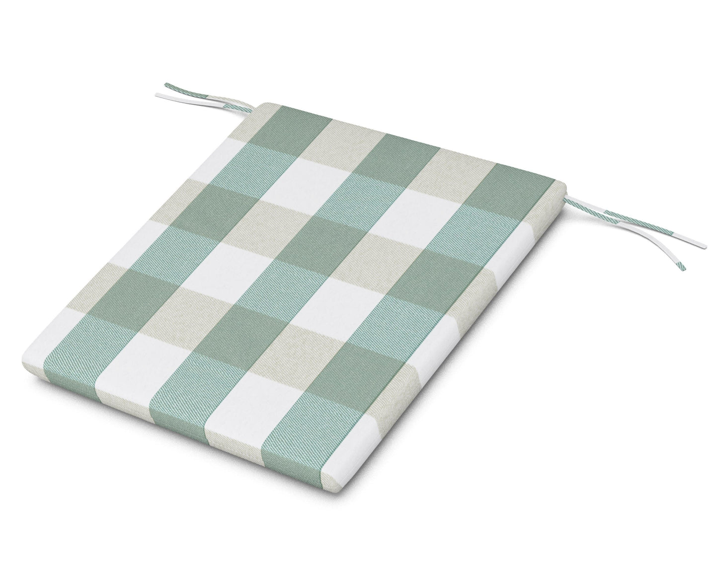 POLYWOOD AL100 Seat Pad — Buffalo Plaid Glacier Spa