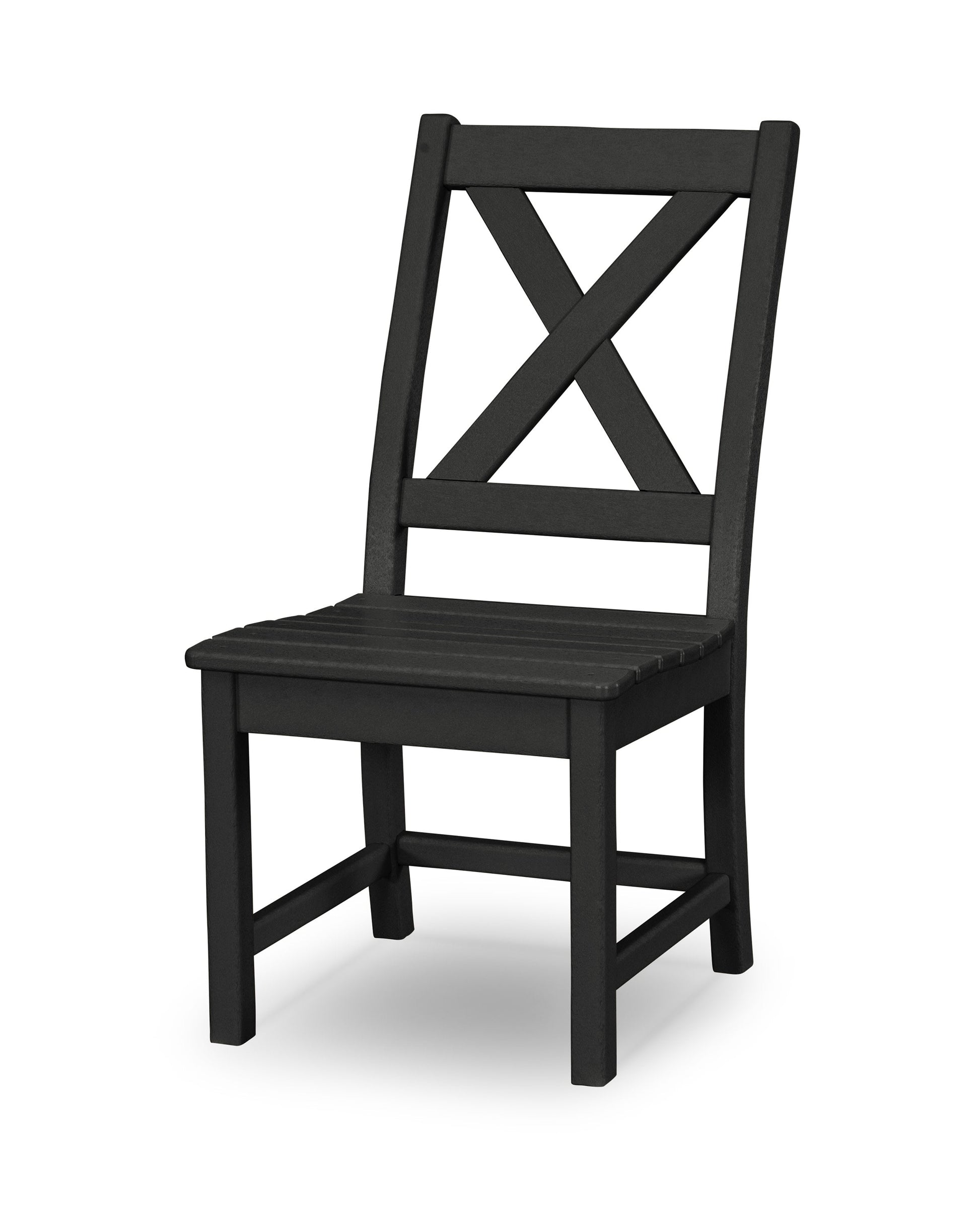 POLYWOOD Braxton Dining Side Chair — Black