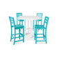 POLYWOOD La Casa Café 5-Piece Side Chair Bar Dining Set FREE SHIPPING