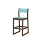POLYWOOD EDGE Sling Bar Side Chair — Kona / Dupioni Aquamarine Sling