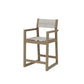 POLYWOOD EDGE Sling Counter Arm Chair — Vintage Sahara / Birch Sling