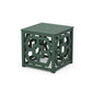 POLYWOOD Chinoiserie Umbrella Stand Accent Table — Green