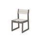 POLYWOOD EDGE Sling Dining Side Chair — Driftwood / Parchment Sling