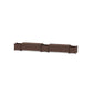 POLYWOOD 48" Nautical Straight Double Planter Storage Bench Set — Mahogany