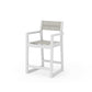 POLYWOOD EDGE Sling Counter Arm Chair — Vintage White / Birch Sling