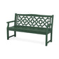 POLYWOOD Chinoiserie 60" Garden Bench — Green