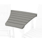POLYWOOD 600 Series Angled Adirondack Dining Connecting Table — Slate Grey