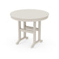 POLYWOOD 36" Round Farmhouse Dining Table — Sand