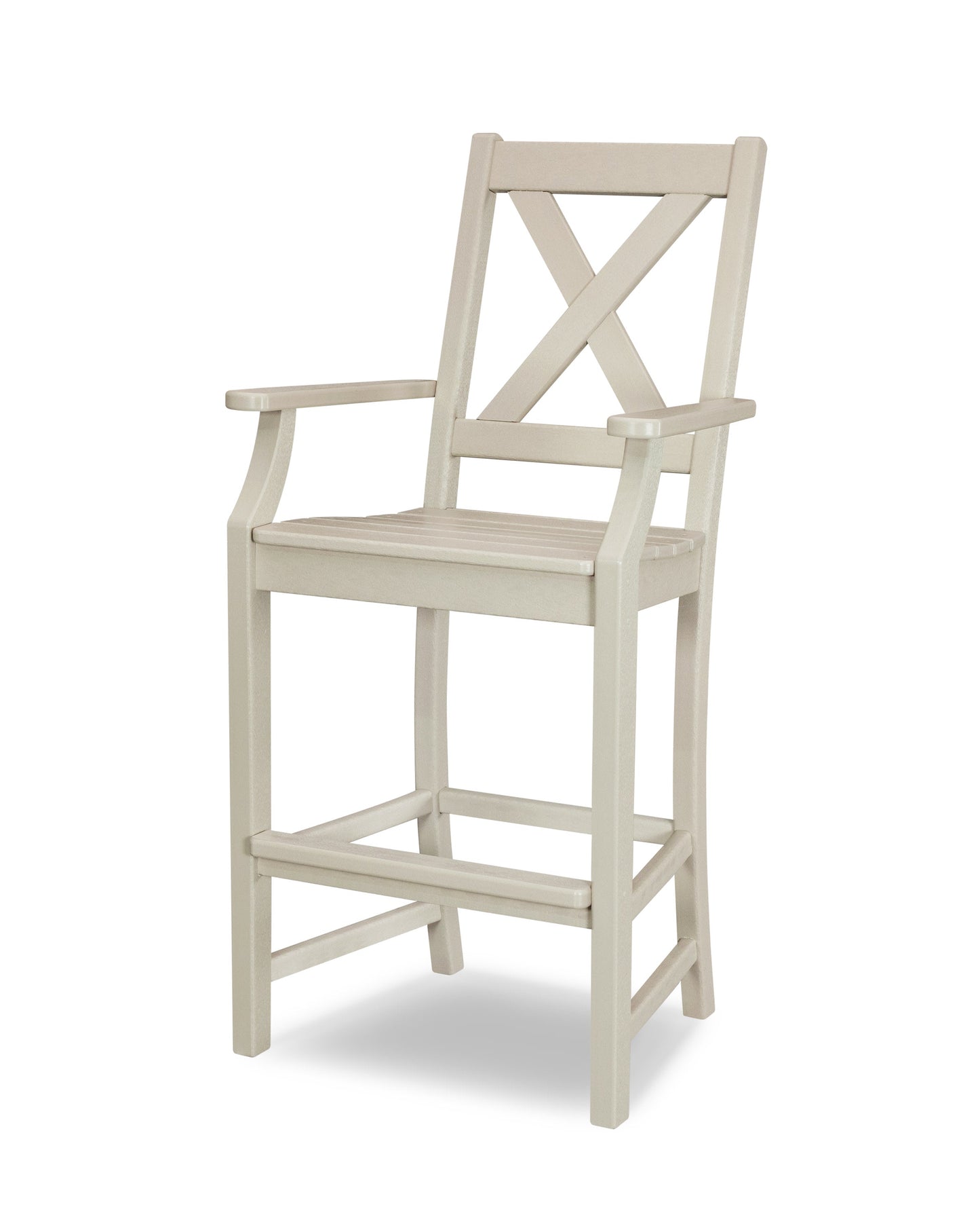 POLYWOOD Braxton Bar Arm Chair — Sand