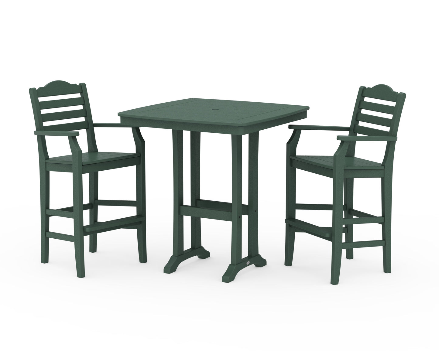 POLYWOOD Savannah 3-Piece Bar Set — Green