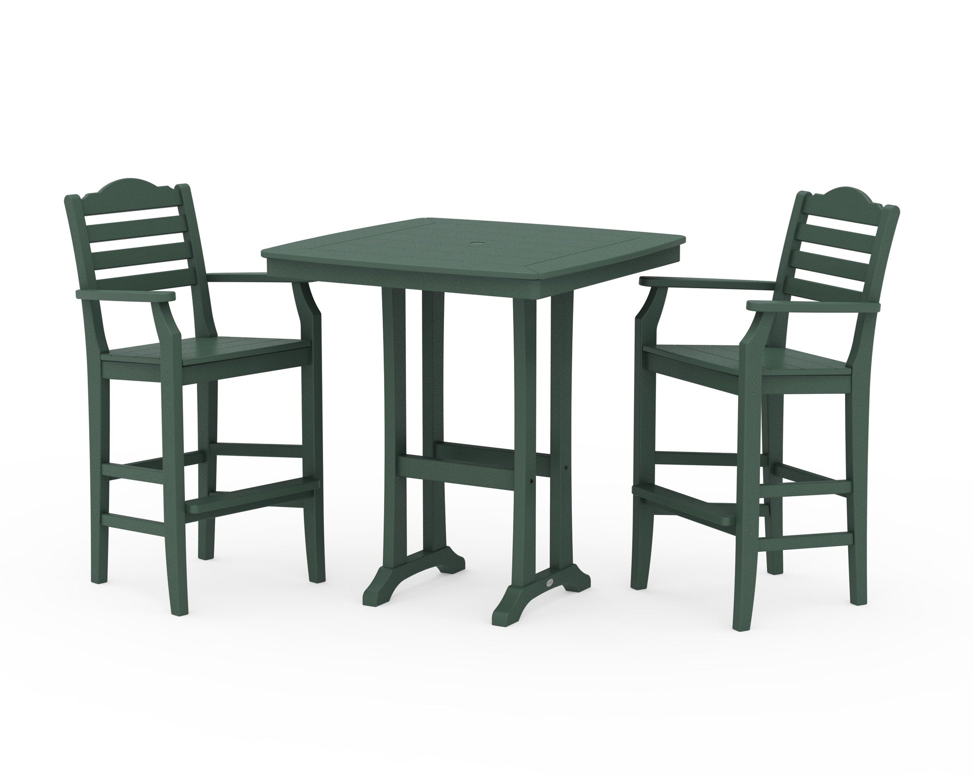 POLYWOOD Savannah 3-Piece Bar Set — Green