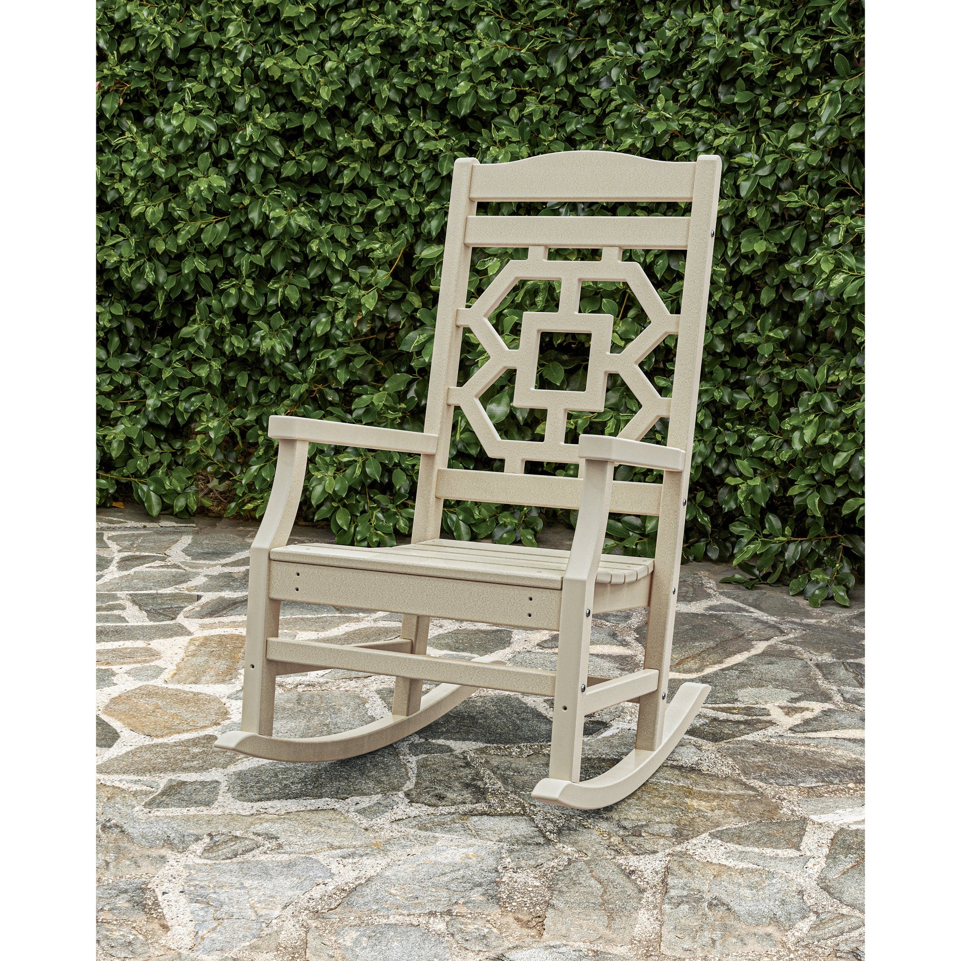 POLYWOOD Chinoiserie Rocking Chair