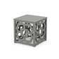 POLYWOOD Chinoiserie Umbrella Stand Accent Table — Slate Grey