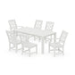 POLYWOOD Chinoiserie 7-Piece Parsons Dining Set — Vintage White