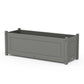 POLYWOOD Country Living Large Rectangle Triple Planter Box — Slate Grey