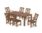 POLYWOOD Braxton 7-Piece Parsons Dining Set — Teak